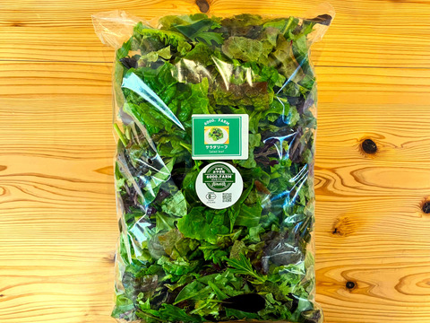 【飲食店御用達】有機JAS認証サラダリーフMix　750g (250g×3パック)