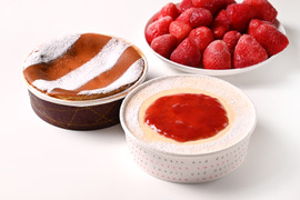 【母の日ギフト】あまおう使用！いちごのチーズケーキ2種セット（13センチ）