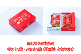【冬ギフト】朝採り出荷！新鮮完熟あまおう！　ギフト大玉9～15玉とデラックス270g×2P　セット[熨斗対応可]