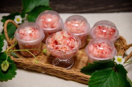 いちご農家の『けずりいちご』【５カップ入り】