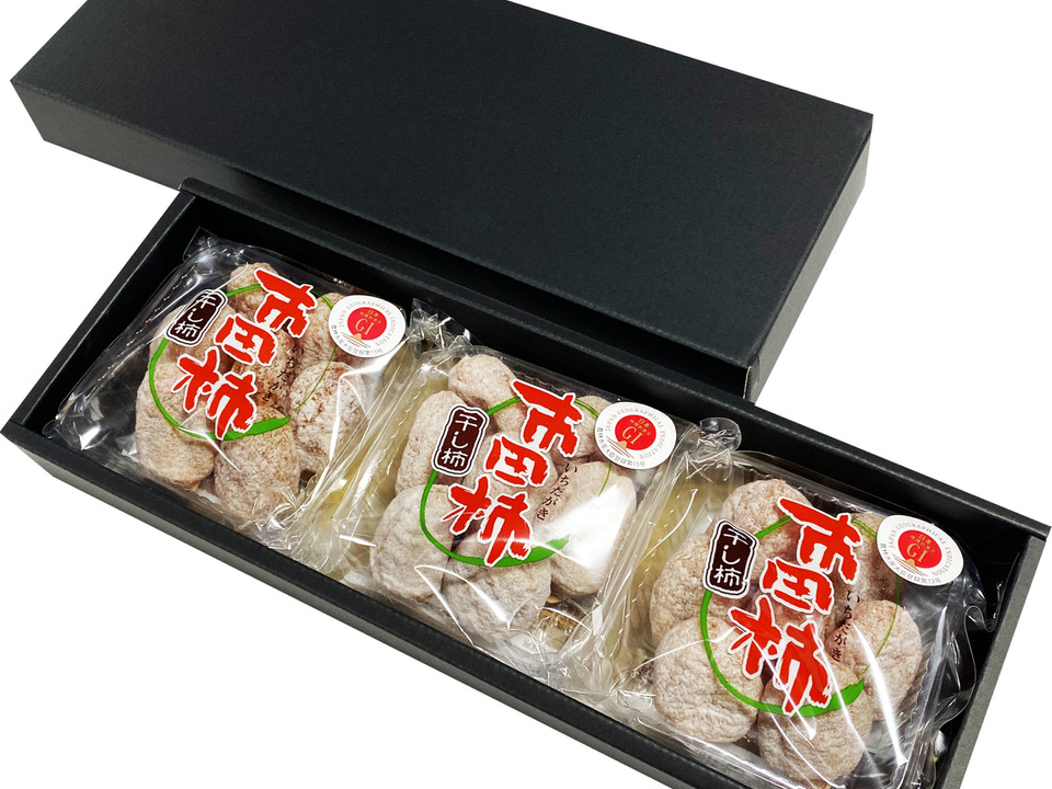 【安心品質GIマーク認証】南信州産　市田柿　200ｇ× 3袋　便利な小分けタイプ　ギフトにもオススメ　干し柿 ころ柿 枯露柿 転柿 ころがき 白柿 しろがき ドライフルーツ