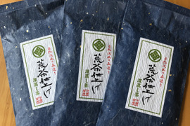 ネコポス便　静岡（森町産）深蒸し煎茶【荒茶仕上げ】100ｇ×３本