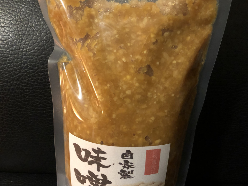 玄米麹手前みそ。原料(お米、大豆）すべて自然栽培の自家製です。２kg
