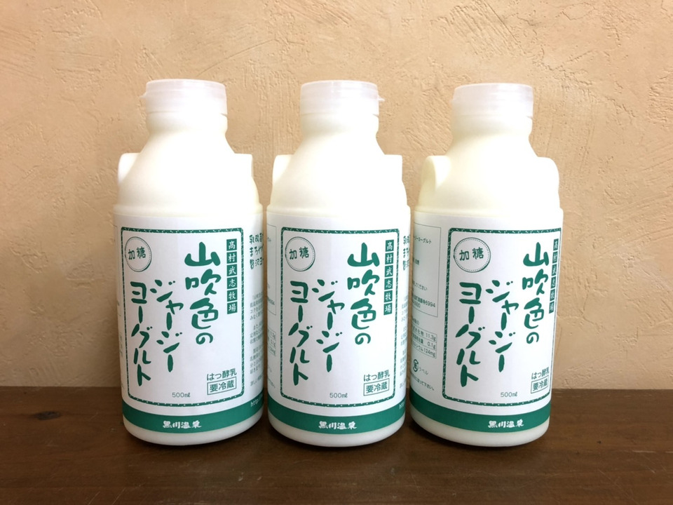  話題の＼飲むヨーグルト500ml✕３本セット／阿蘇黒川温泉から★芸能界やメディアで話題沸騰★濃厚こっくり！人気の大容量タイプで健康腸活♪贈りものにも♪熨斗対応可◎